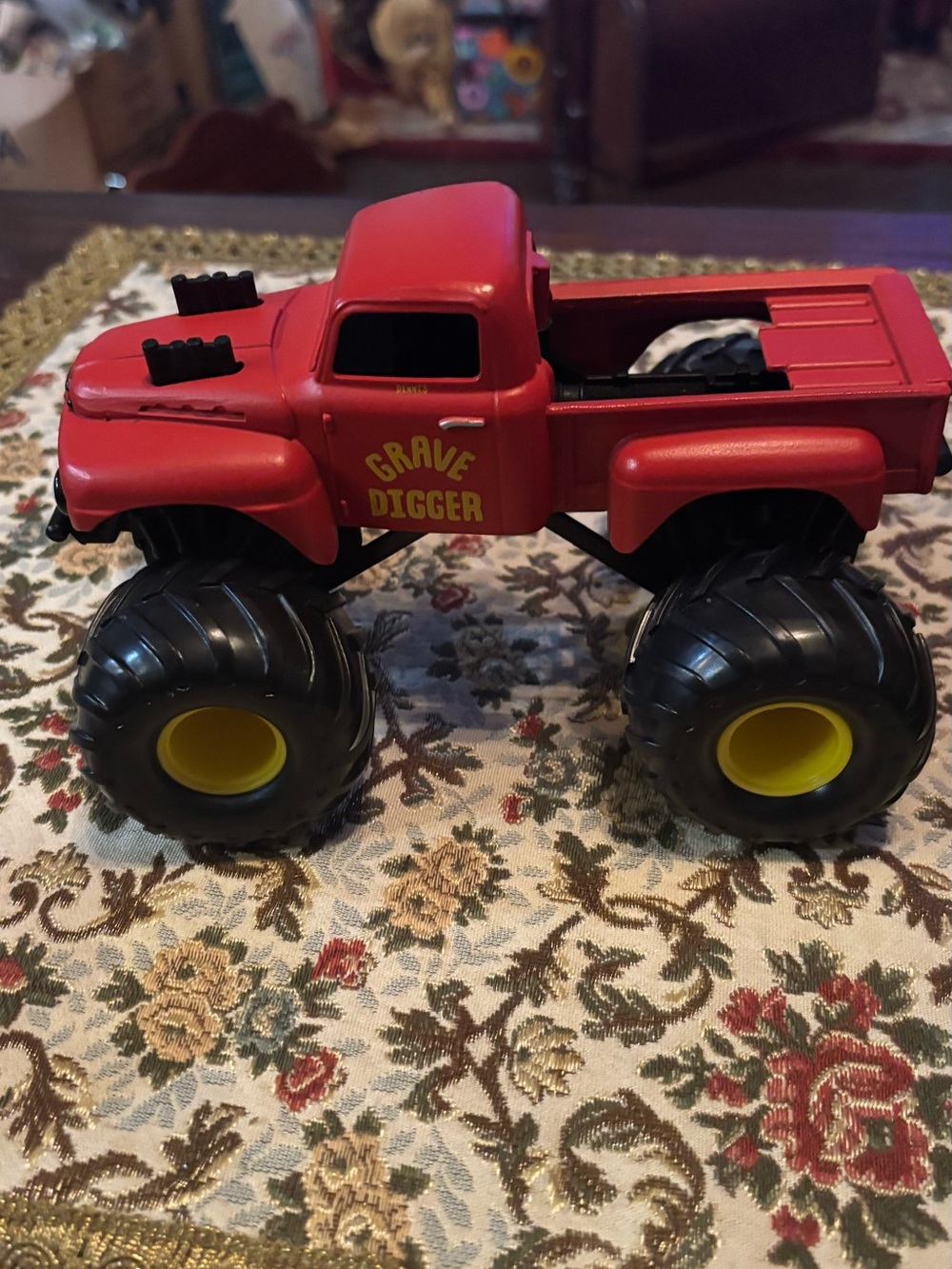 Grave Digger Red Monster Truck Monster Jam Dennis Anderson Graphics 7”
